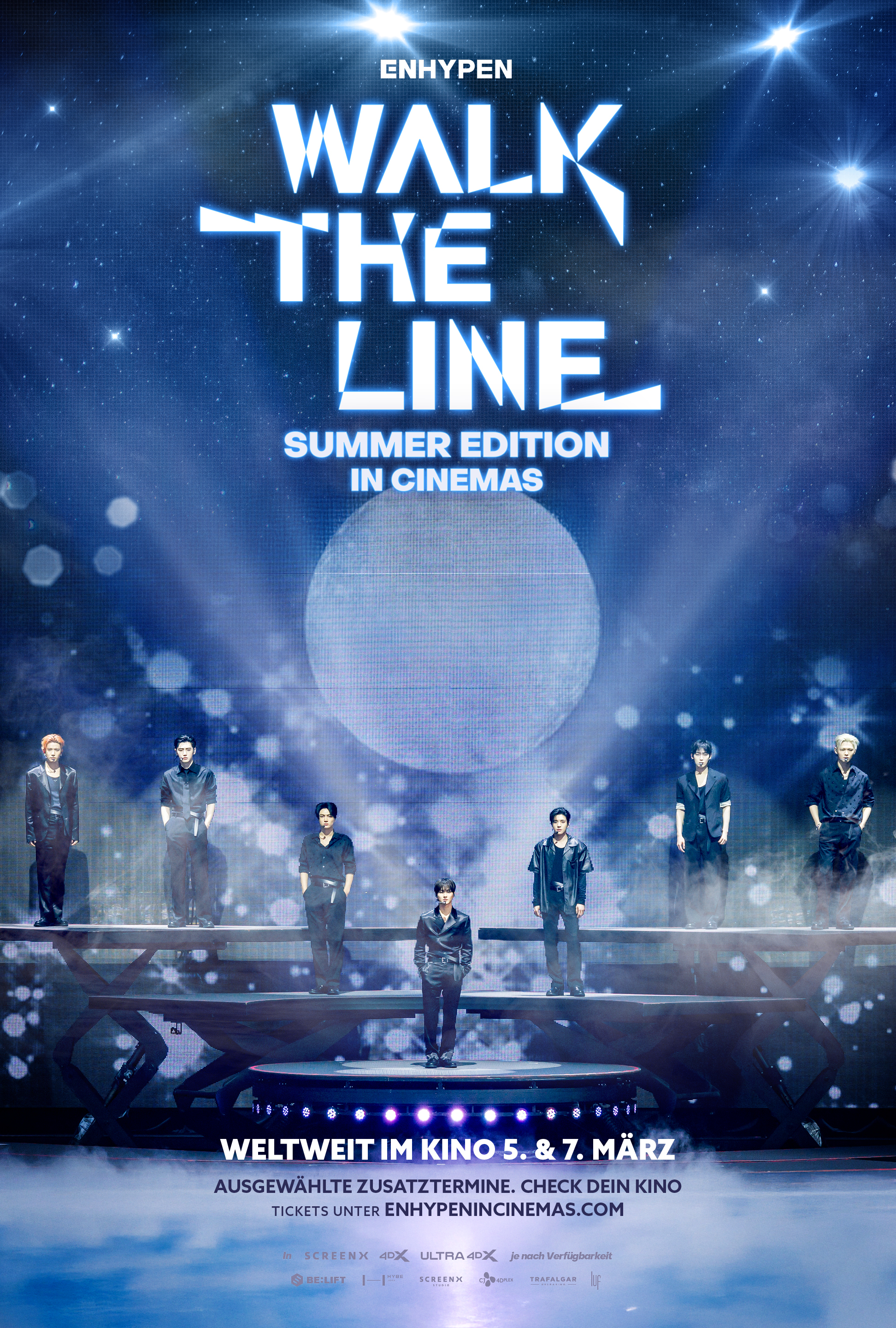 ENHYPEN [WALK THE LINE SUMMER EDITION] IN CINEMAS Poster