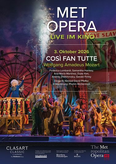 Filmplakat MET Opera 2026-27: Così fan tutte - Wolfgang Amadeus Mozart