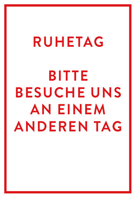Ruhetag Poster