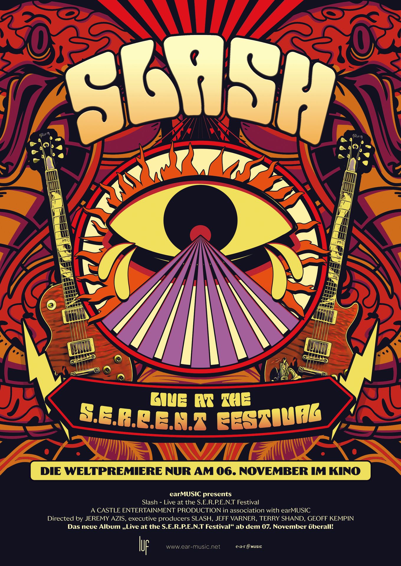 Slash: Live at the S.E.R.P.E.N.T. Festival Poster